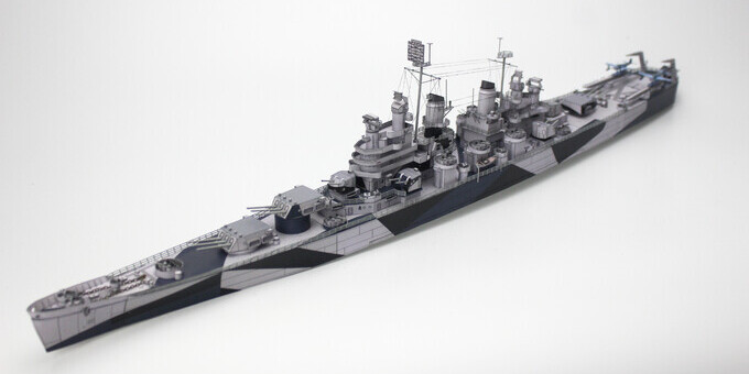 1:400 星海纸艺 CA-68 Baltimore 美国巴尔的摩号巡洋舰纸模型