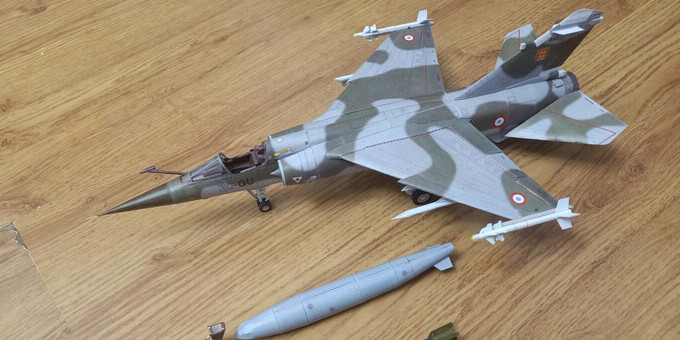 1:33 Angraf Mirage F1法国幻影F1战斗机纸模型