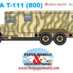[BestPaperModels] Tatra T-111(800) 太脱拉 T-111(800) 运输卡车